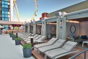 Photo Of The Pool Side Lounges And Cabanas At The Linq Las Vegas