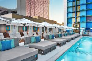 Photo Of The Pool Side Lounges And Cabanas At The Linq Las Vegas