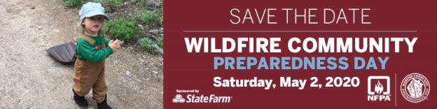 2020 Wildfire Community Preparedness Day banner - Save the date