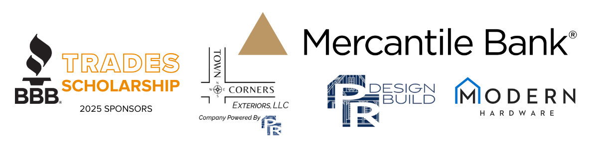 2025 BBB Trades Scholarship Sponsors
