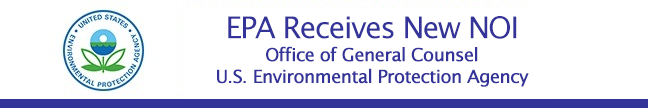 EPA Receives New NOI message header and EPA seal
