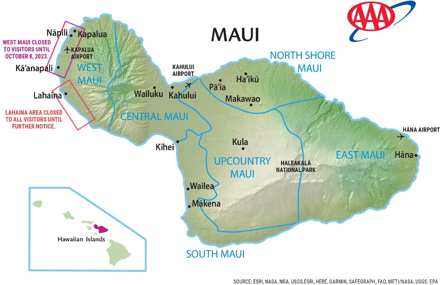 aaa travel maui