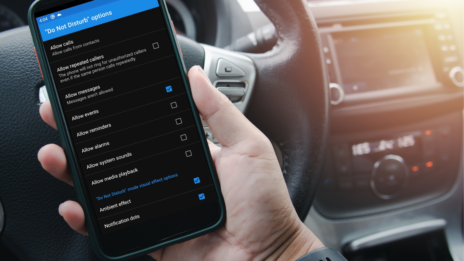 Smartphone Do Not Disturb function